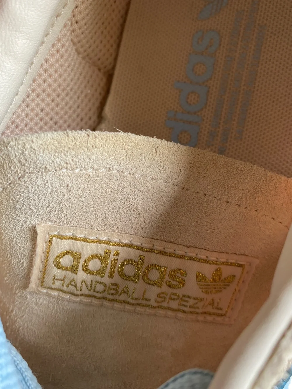 Adidas Handball Spezial Ivory/Baby Blue - CUTE!!! - Picture 5 of 10